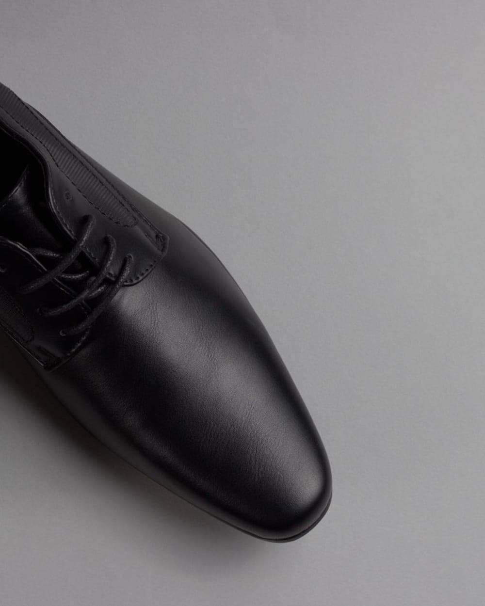 A black school shoe