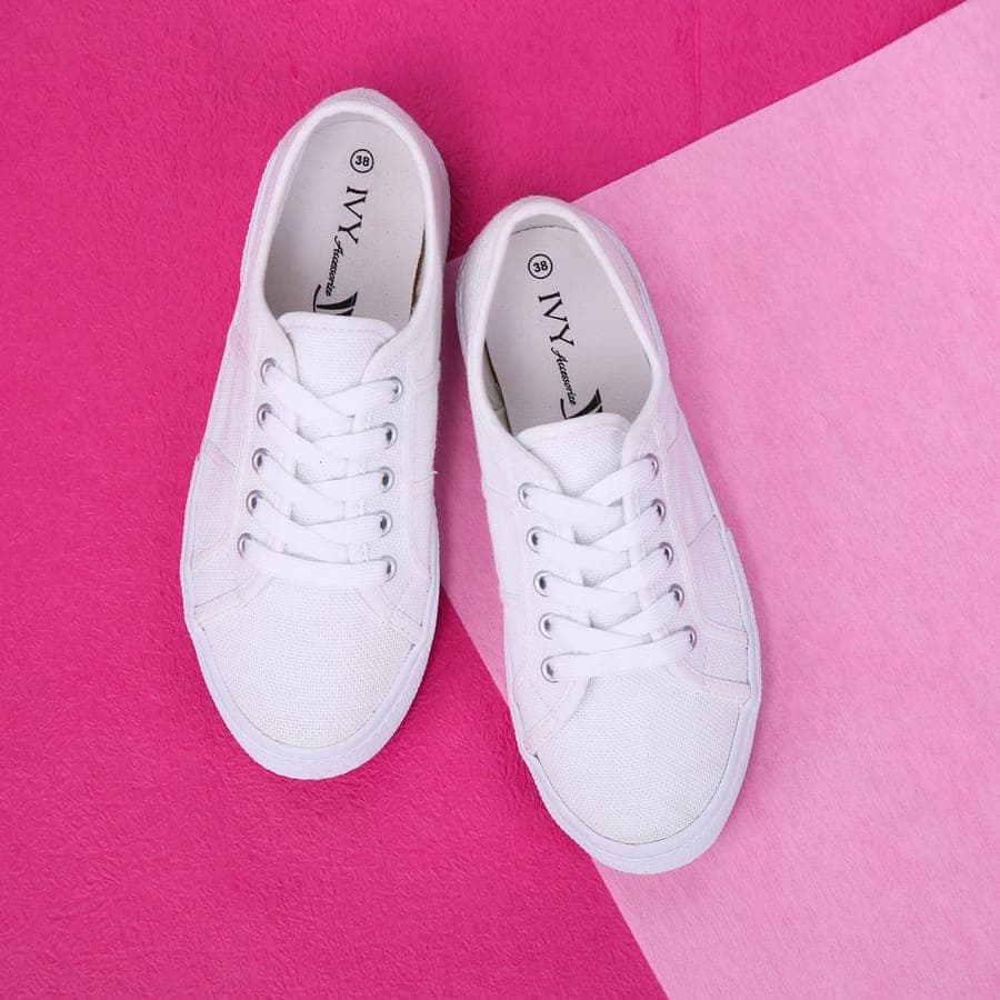 White sneakers